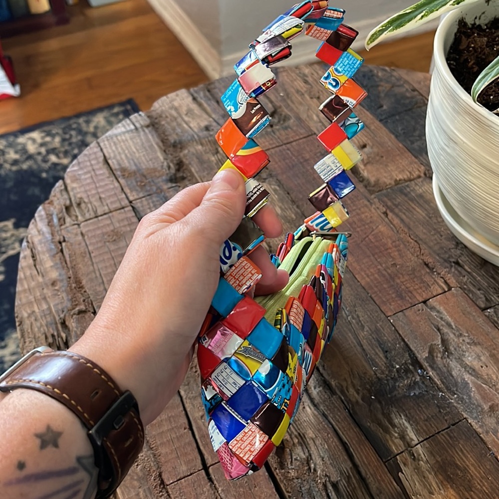 Vintage Purse Made of Food/Candy Wrappers - Picture 6 of 6